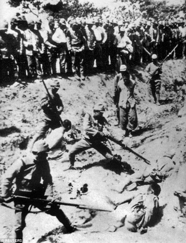 Japan's army pillages Nanjing, China; massacre of a quarter of a million people