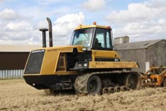 First tractor with tracks