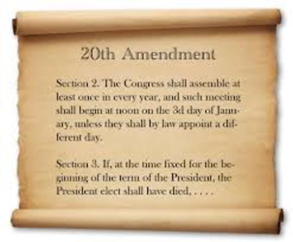 20th Amendment