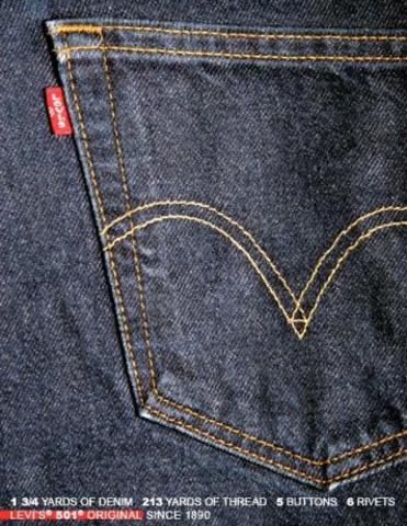 Levi Strauss and Co. devolpes a trademark design for their company.