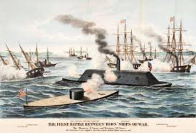 Battle of the “Monitor” and the “Merrimac”