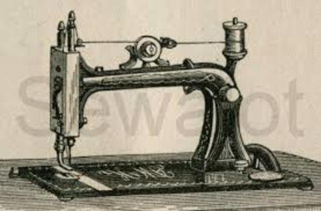 Elias Howe invents the sewing machine.