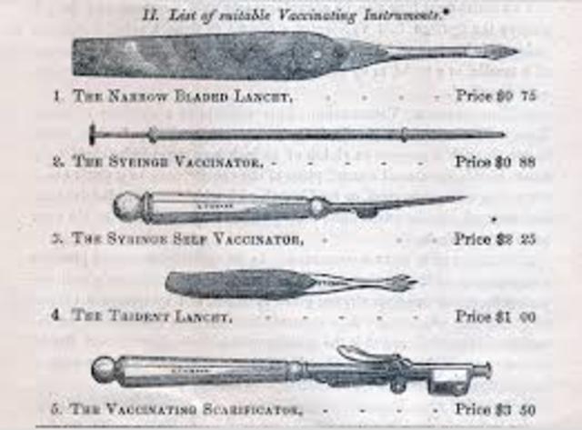 Louis Pasteur develops vaccines for diseases.