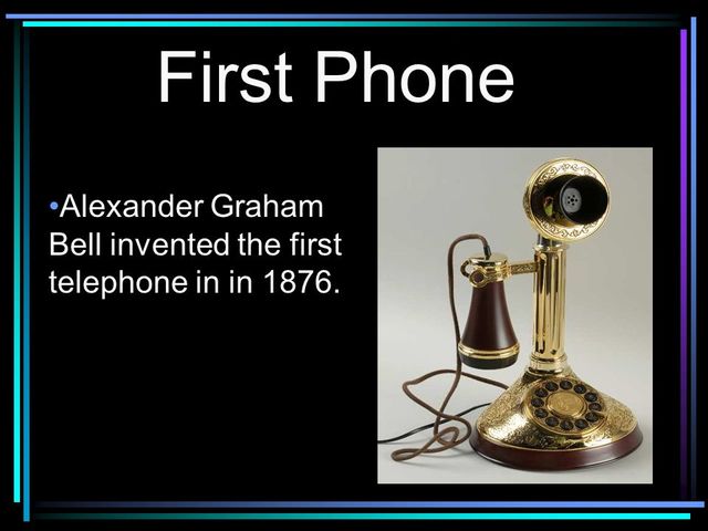 Invention of the first telephone