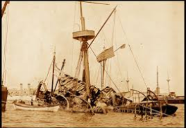 Explosion of the USS Mein