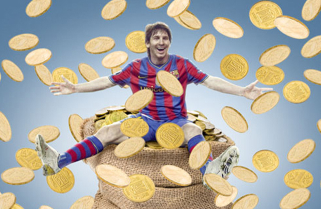 Messi money 350 Billion a year