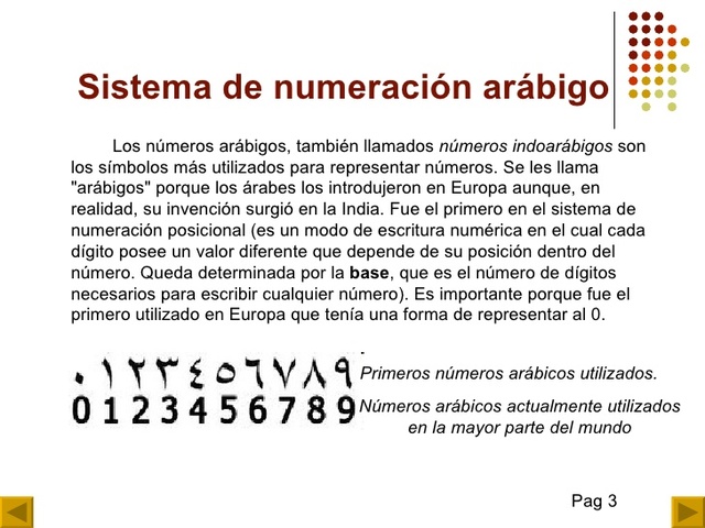 Sistema de numeración arábigo (INDIA)