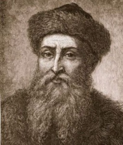Gutenberg inventa la imprenta (1450)
