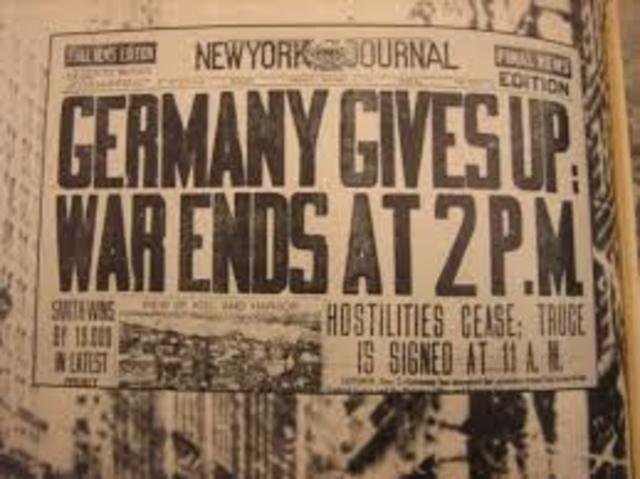 World War 1 ends