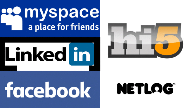 Nacimiento de MySpace, LinkedIn y Facebook