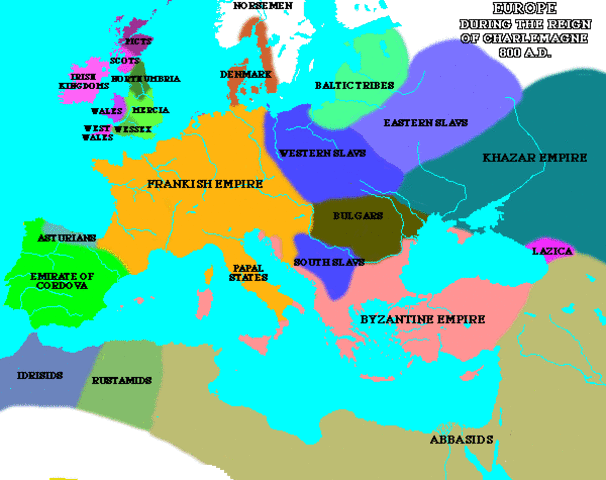 Monks and Caroligian Empire