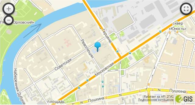 Наша новая школа на карте