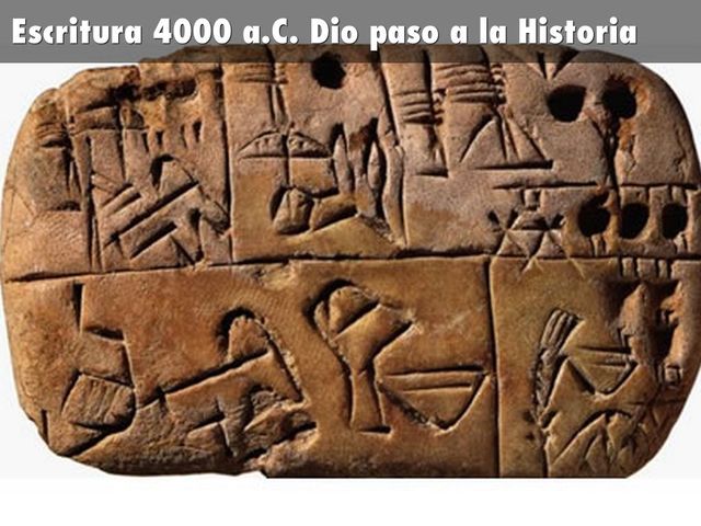 la evolución de la escritura