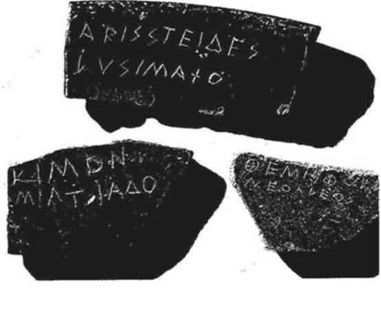 Ostracones griegos 482 A.C.