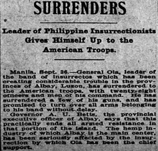 Spain Surrenders in Manila