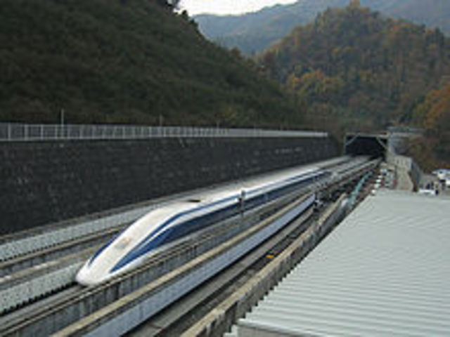 Maglev (derived from magnetic levitation), Reaches Speed Of 581 kph