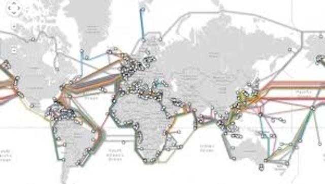 intercambio de mensajes entre continentes