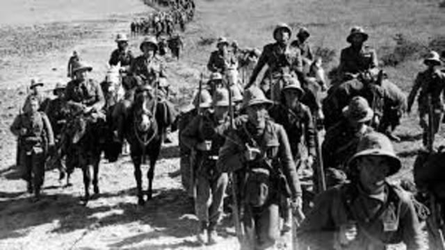 Italian Army invades Ethiopia in Africa