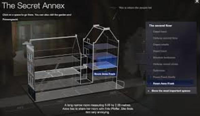 Anne Franks family goes into hiding