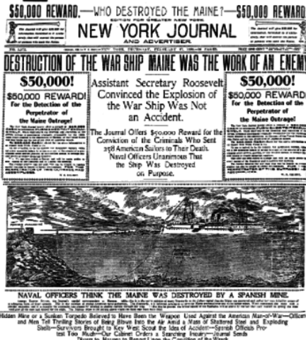 The Yellow Press began to Shape American Public Opinion with Respect to Cuba’s Civil War