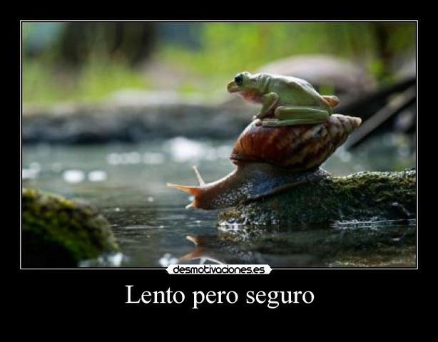 Lento pero seguro