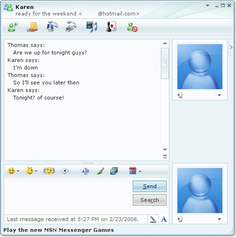 MSN Messenger.