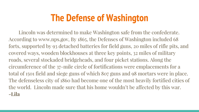 The Defenses of Washington