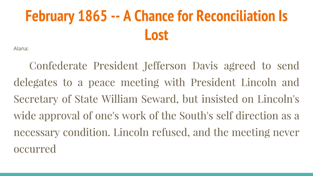 A Chance for Reconciliation Is Lost