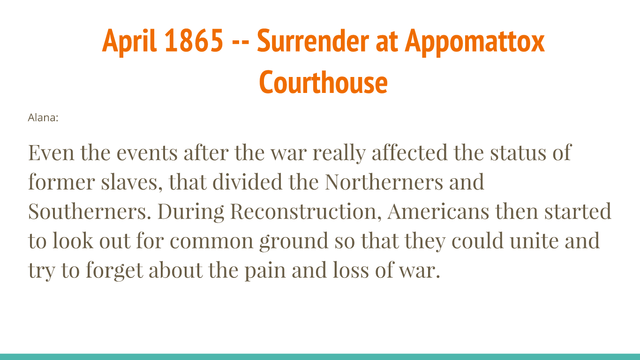 Surrender at Appomattox Courthouse