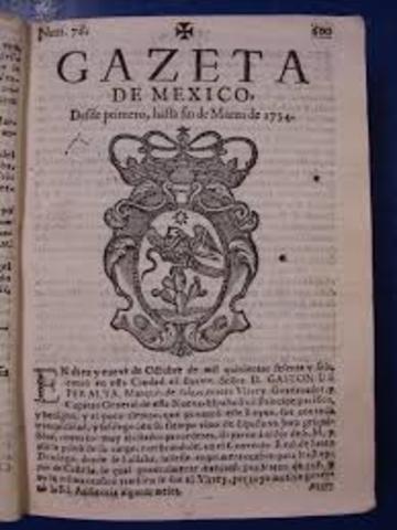 Primer medio impreso 'la tercera gaceta de méxico'