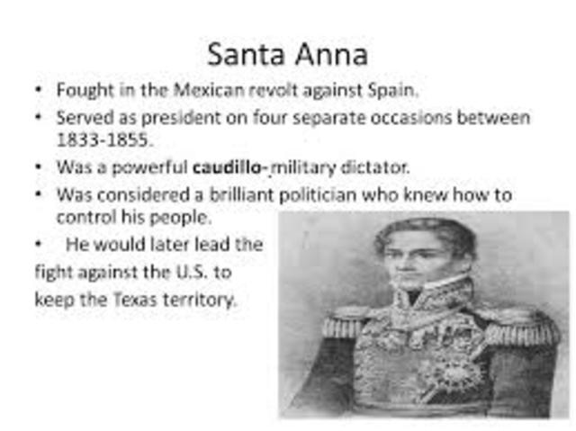 Santa anna fought for spain