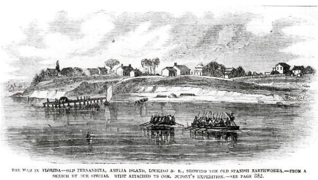 U.S Soldiers occupy Amelia Island