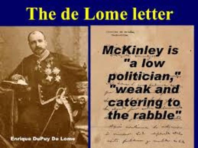 Publication of the De Lome Letter