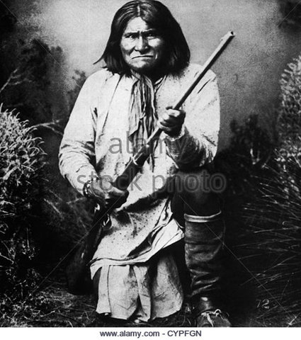Surrender of apaches led by Geronimo