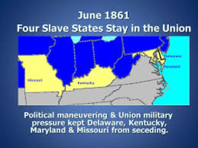 Four Slave States in the Union