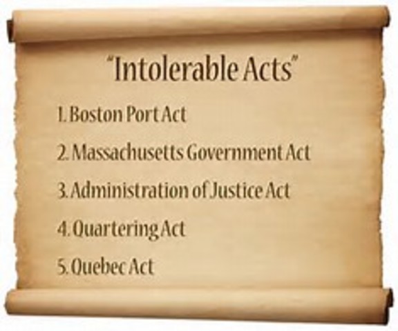 Intolerable Acts 1773