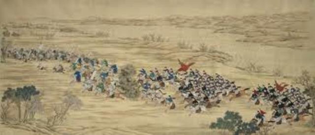 The Qin dynasty ended