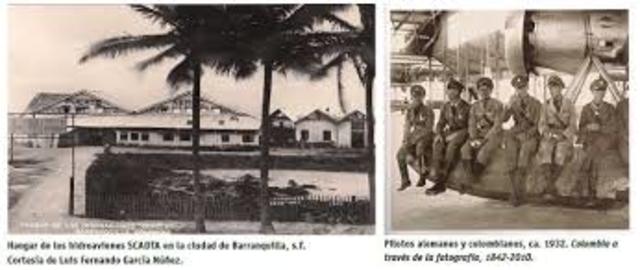Primera compañia de aviacion en Colombia
