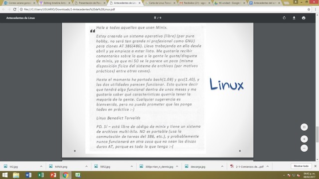 Carta de Linus Torvalds al mundo