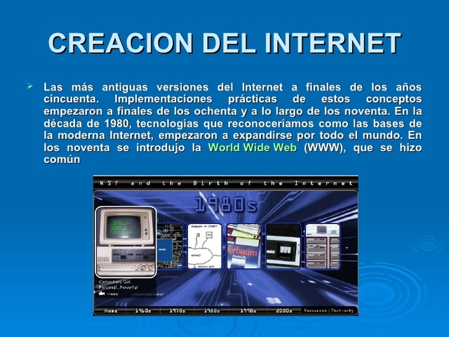 creacion del internet