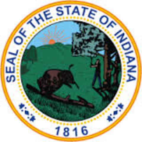 Indiana becomes a State