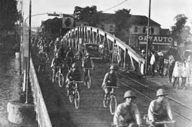 Japanese invade French Indochina (Viet. Laos, Cambodia)