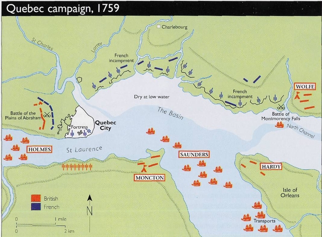 The British triumphs in Quebec