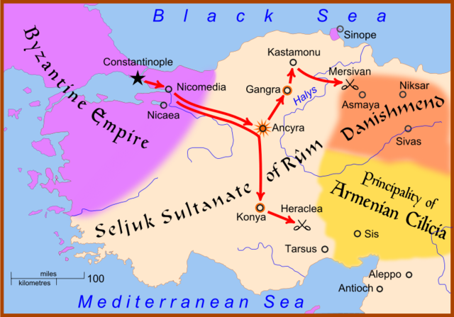 Early Islamic military campaign into Byzantine territory