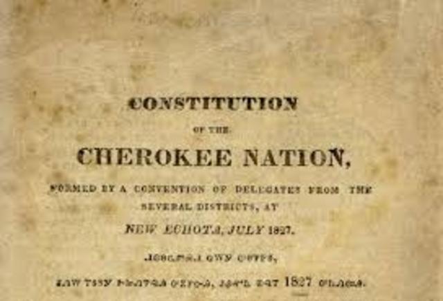 Cherokees constitution