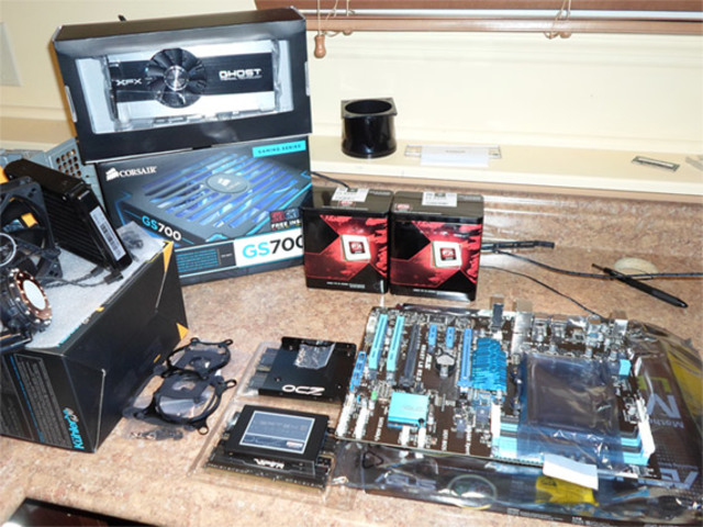 Built my first computer with my brother