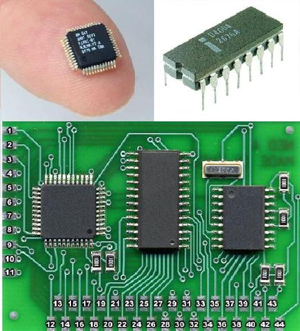 Computadoras con base en chips de silicón.