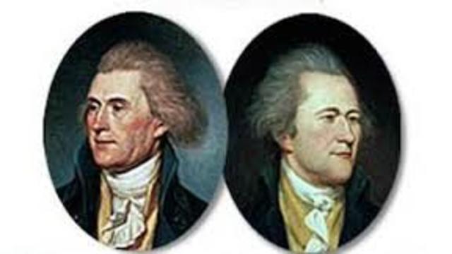 Jefferson and Hamilton's disagreements become open to the public.
