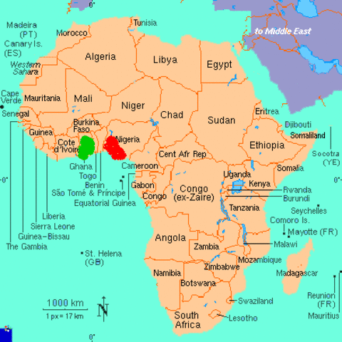 Primera conferencia regional africana en lagos,15 países admitidos