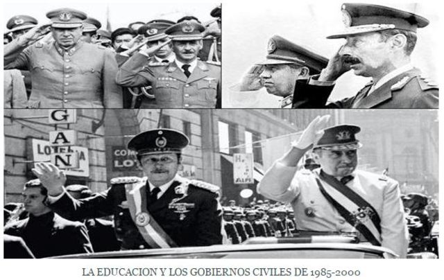 5.	 Los Gobiernos militares de 1954-1984